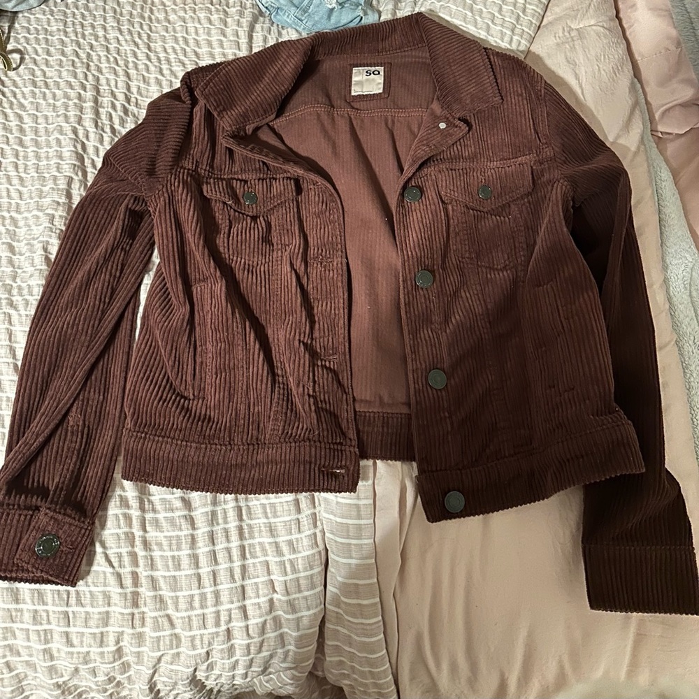 corduroy Jean jacket SO size Large never worn - Picture 1 of 2